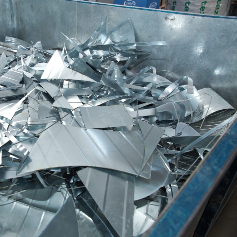 industrial waste in dumpster
